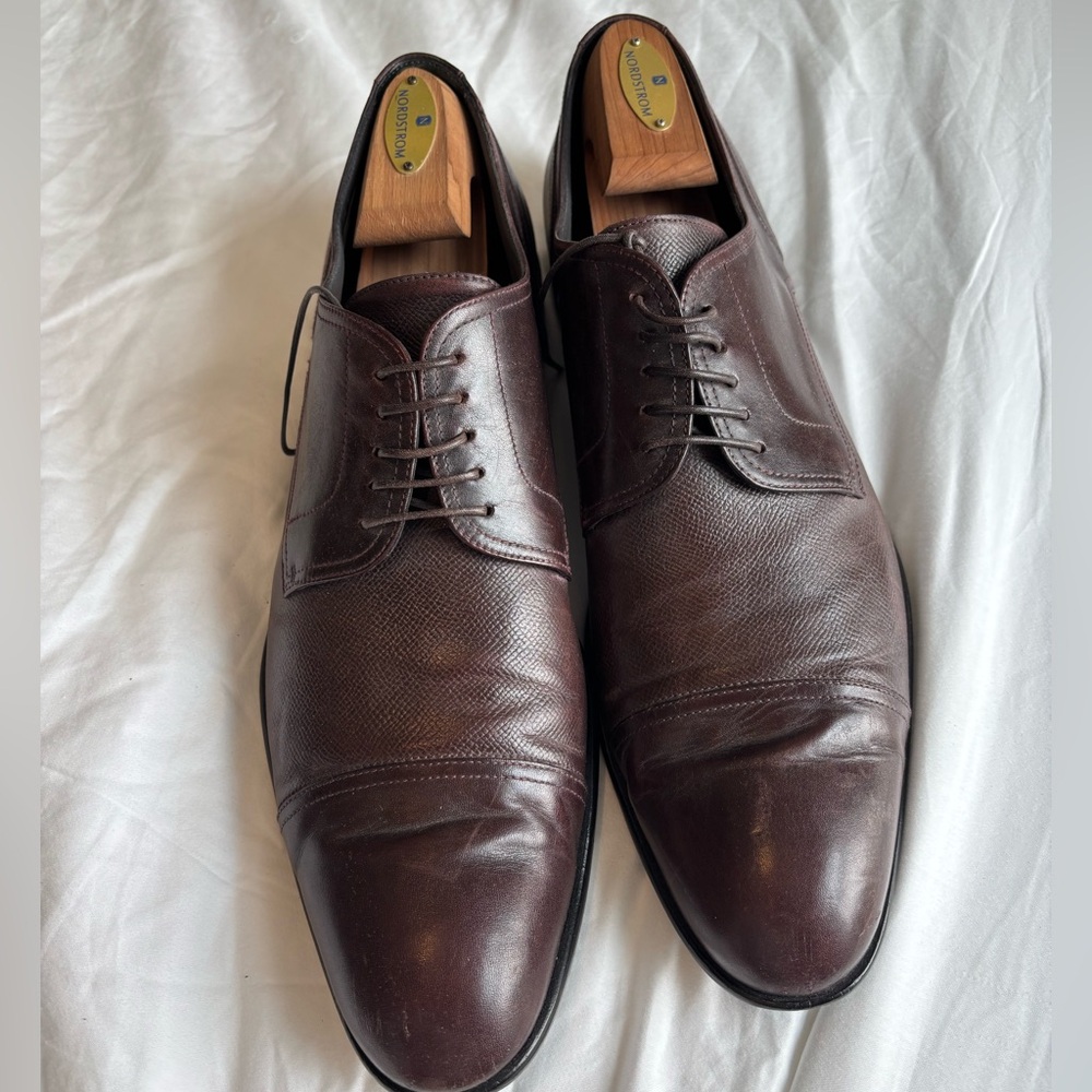 Boss Brown Leather Oxfords Classic Formal Shoes